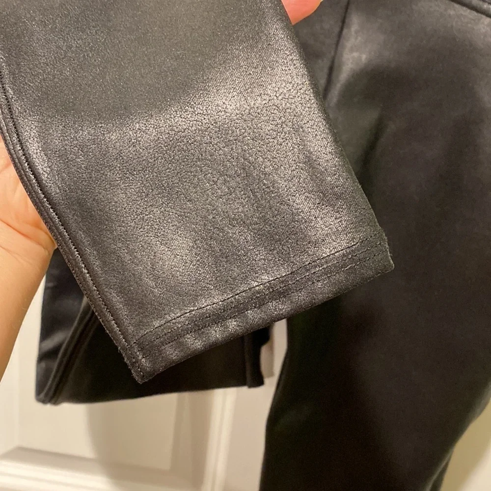 Spanx Faux Leather Leggings EUC